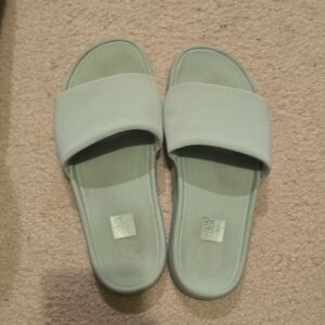 Lululemon Green Slide Sandals